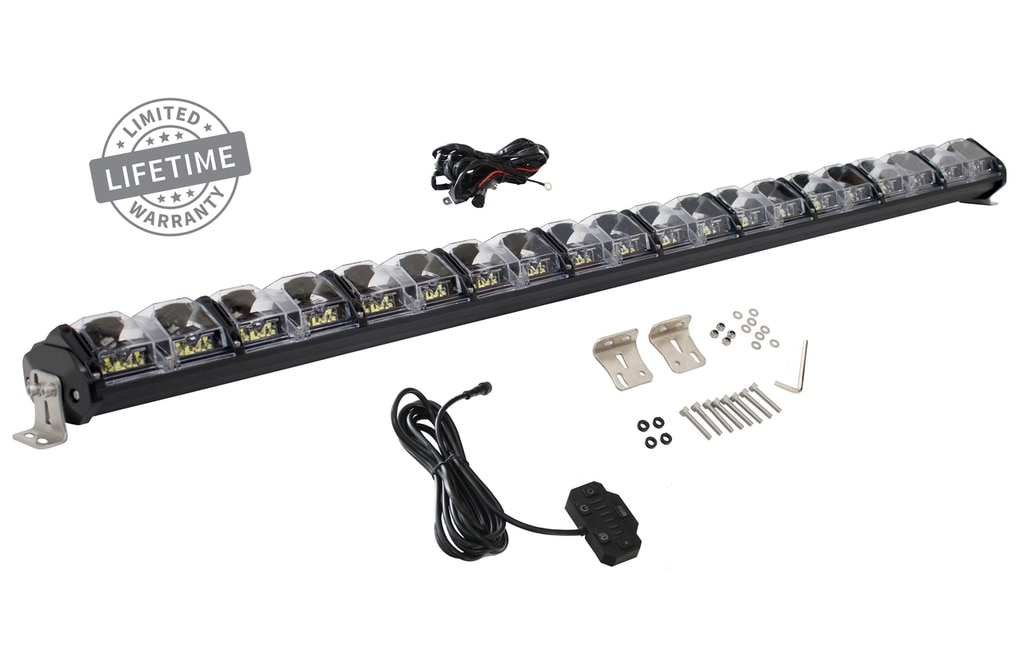 Overland Vehicle Systems 50 Inch LED Light Bar With Variable Beam DRL, RGB Back Light 6 Brightness EKO