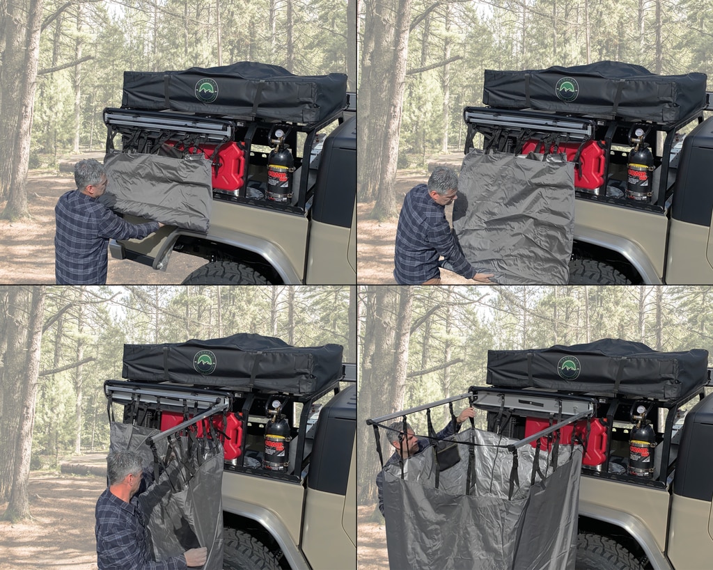 Overland Vehicle Systems Nomadic Quick Deploying Shower