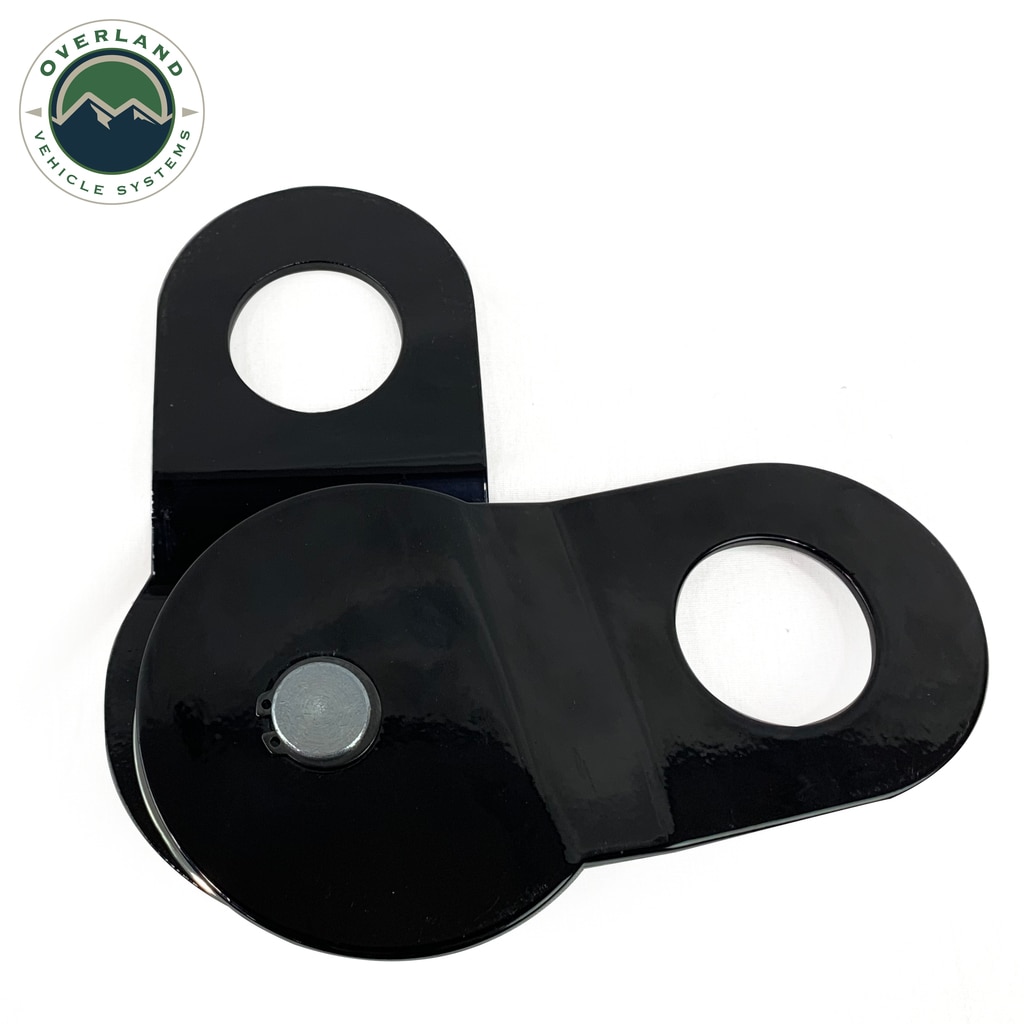 Overland Vehicle Systems Snatch Block Black 30,000 Lb Breaking Strength Standard Universal