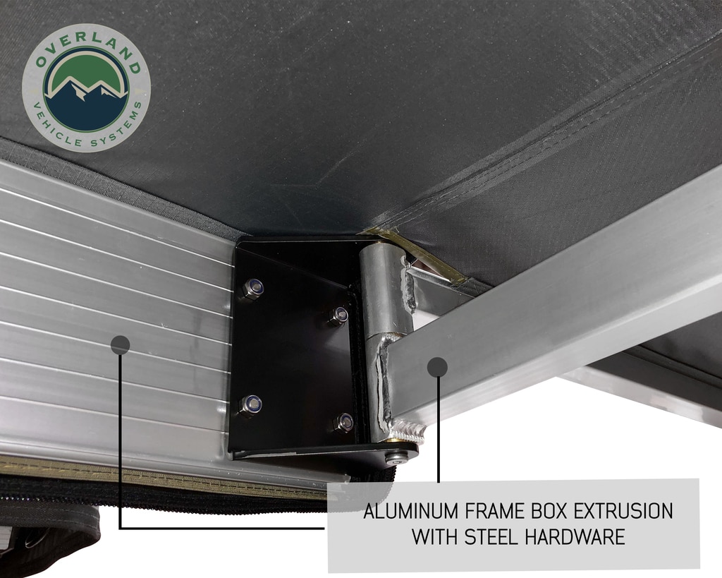 Overland Vehicle Systems Awning 270 Degree Awning and Wall 1, 2, & 3, W/Mounting Brackets Passenger Side Nomadic