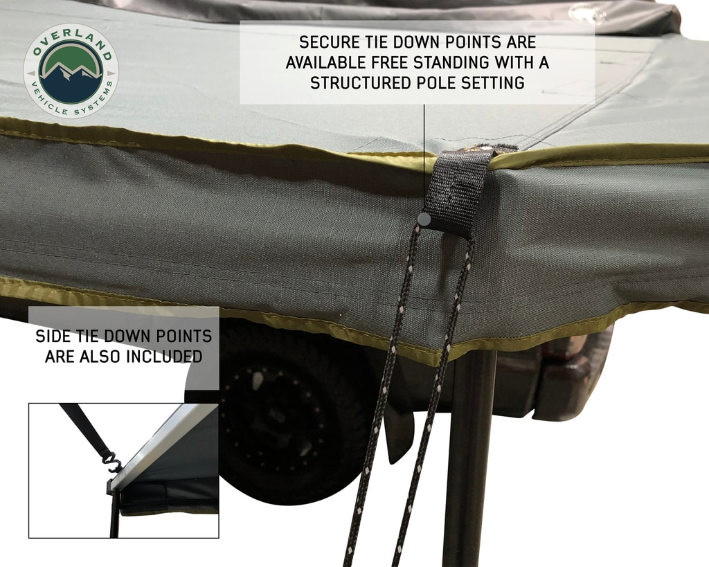 Overland Vehicle Systems Nomadic 270 LT Driver Side Awning With Bracket Kit