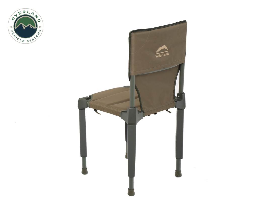 Overland Vehicle Systems Camping Chair Tan with Storage Bag Wild Land