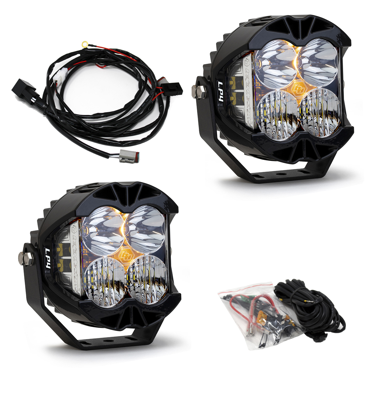 Baja Designs LP4 Pro LED Driving/Combo Clear Lens Pair