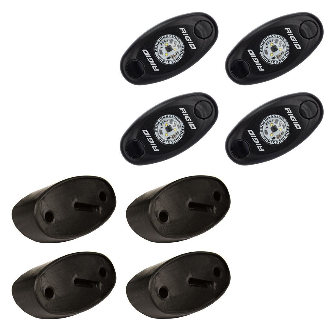 Rigid Industries Rock Light Kit Cool White Set of 4 Lights A-Series