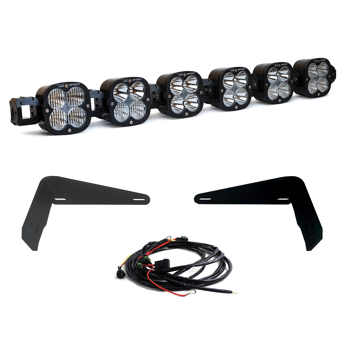 Baja Designs 6XL Linkable Bumper Light Kit - Ford 2021-On Bronco; 2022-On Bronco Raptor; NOTE: w/ OEM Modular Steel Bumper