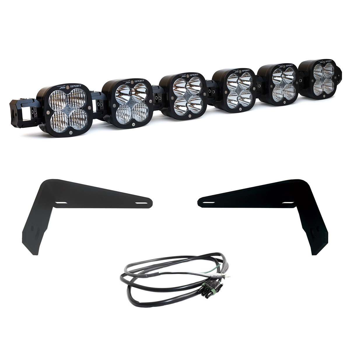 Baja Designs 6XL Linkable Bumper Light Kit - Ford 2021-On Bronco; 2022-On Bronco Raptor; NOTE: w/ OEM Modular Steel Bumper