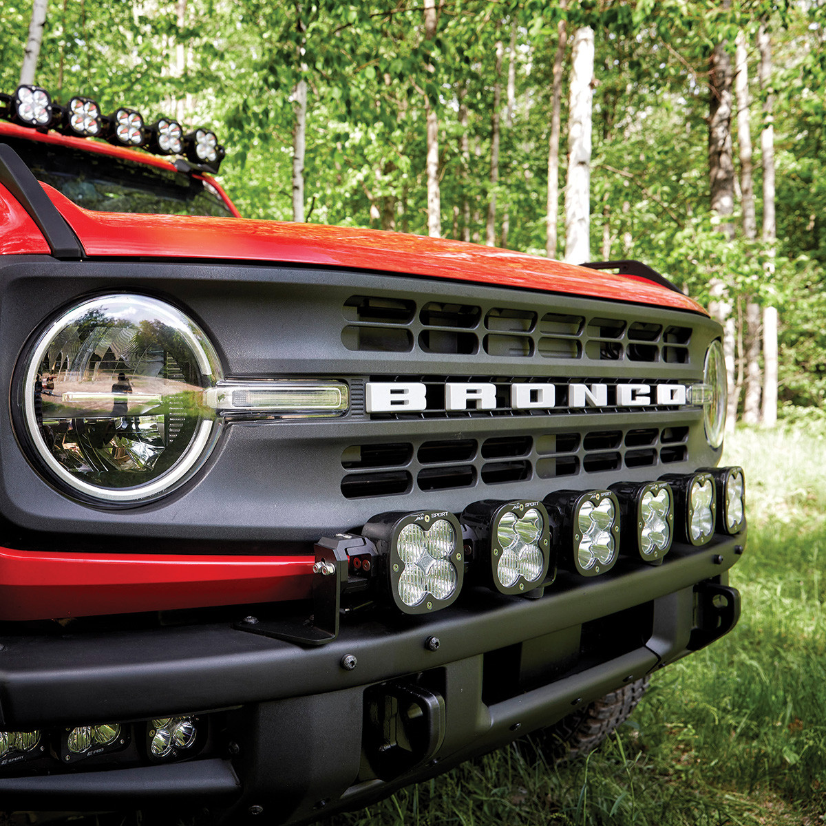 Baja Designs 6XL Linkable Bumper Light Kit - Ford 2021-On Bronco; 2022-On Bronco Raptor; NOTE: w/ OEM Modular Steel Bumper