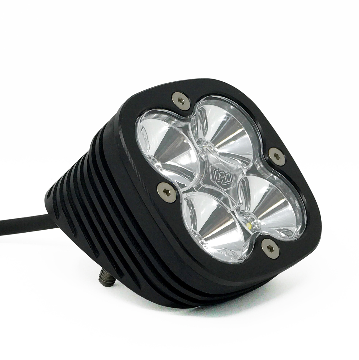 Baja Designs Flush Mount LED Light Pod Angled Black Clear Lens Work/Scene Pattern Squadron Pro