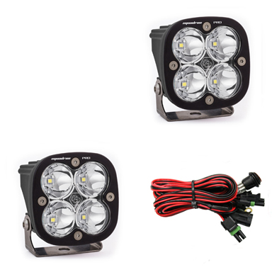 Baja Designs LED Light Pods Spot Pattern Pair Squadron Pro Series