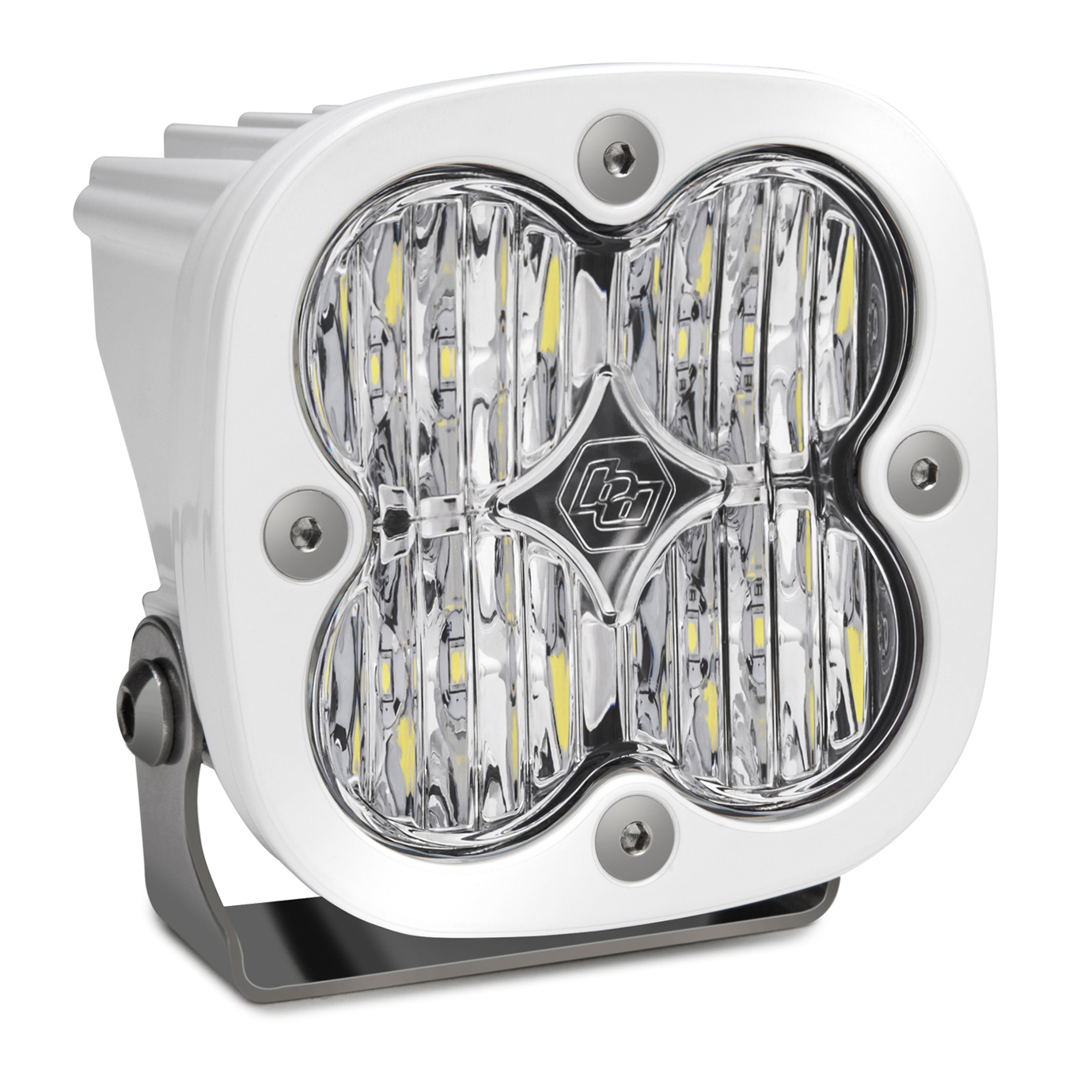 Baja Designs LED Light Pod Wide Cornering Pattern Clear White Squadron Sport