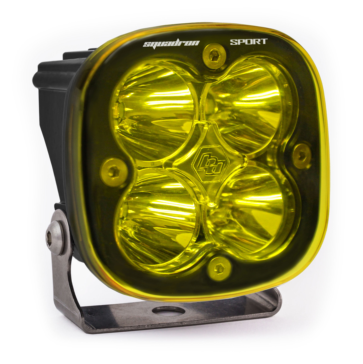 Baja Designs LED Light Pod Spot Pattern Clear Amber Black Squadron Sport