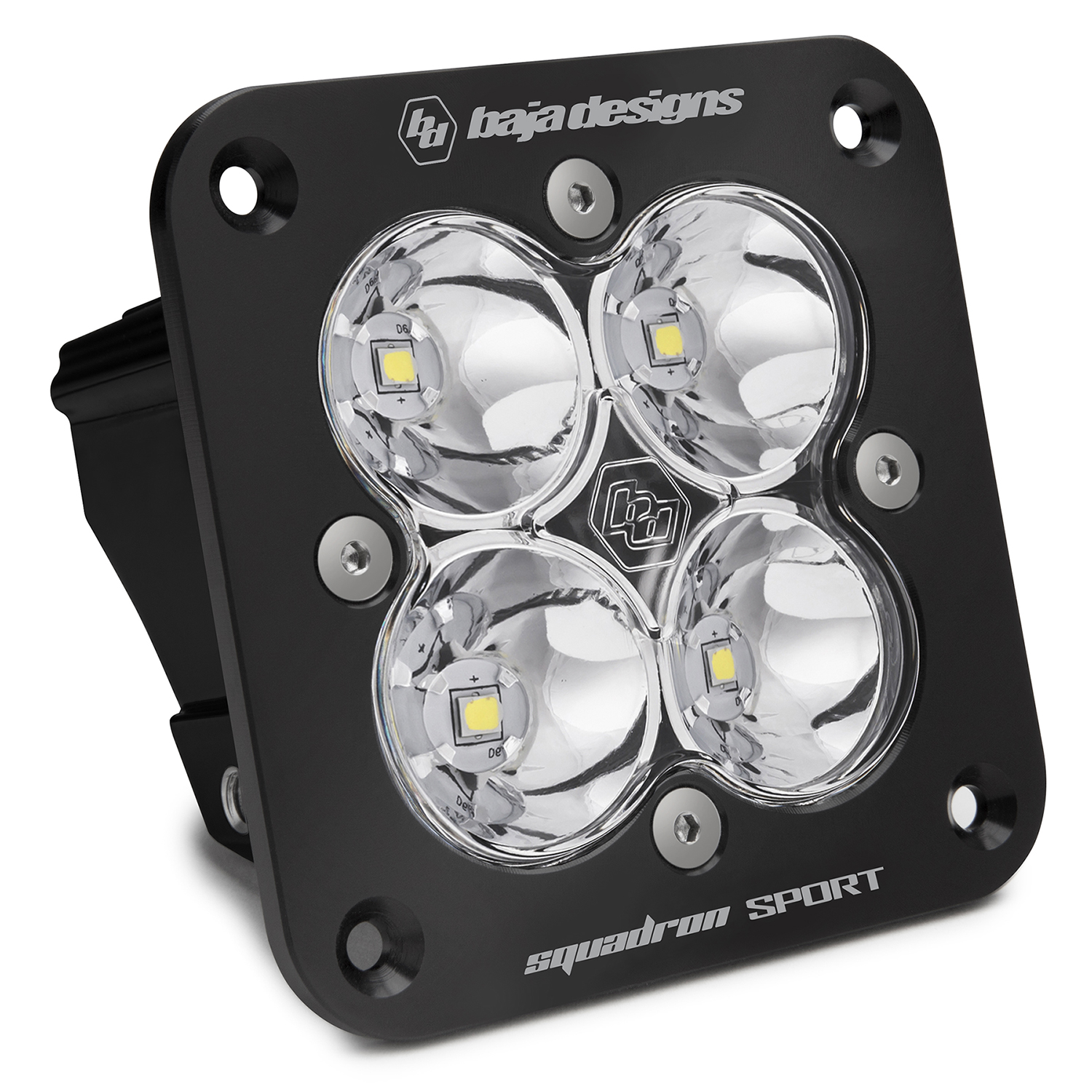 Baja Designs Flush Mount LED Spot Clear Black Squadron Sport