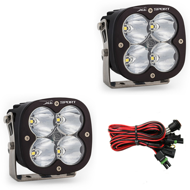 Baja Designs LED Light Pods High Speed Spot Pattern Pair XL Sport Series