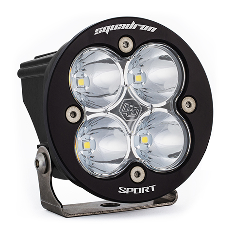 Baja Designs LED Light Pod Clear Lens Spot Pattern Each Squadron R Sport