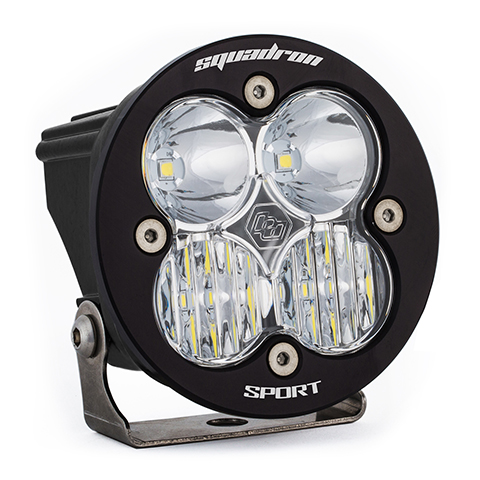 Baja Designs LED Light Pod Clear Lens Driving/Combo Pattern Each Squadron R Sport