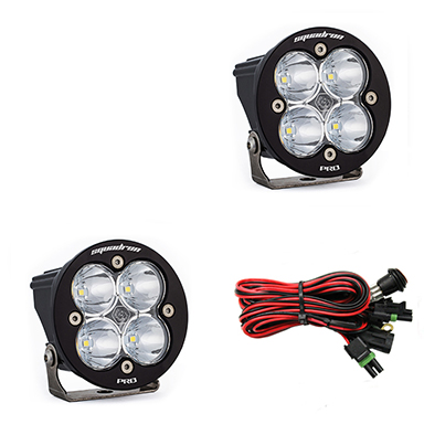 Baja Designs LED Light Pods Clear Lens Spot Pair Squadron R Pro