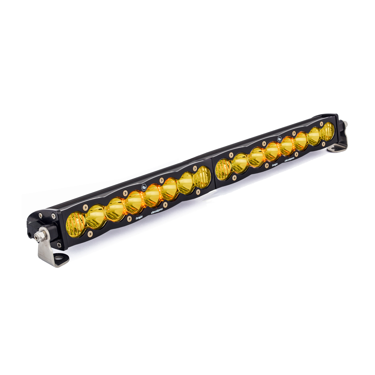 Baja Designs 20 Inch LED Light Bar Single Amber Straight Driving Combo Pattern S8 Series