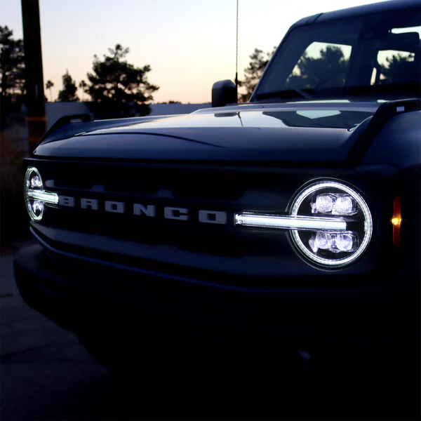 AlphaRex NOVA-Series LED Projector Headlights Alpha-black 21-24 Ford Bronco /22-24 Ford Bronco Raptor