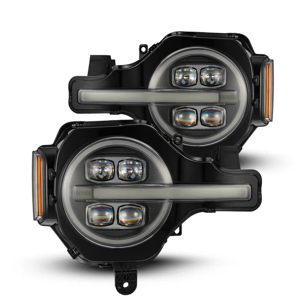 AlphaRex NOVA-Series LED Projector Headlights Black 21-24 Ford Bronco /22-24 Ford Bronco Raptor