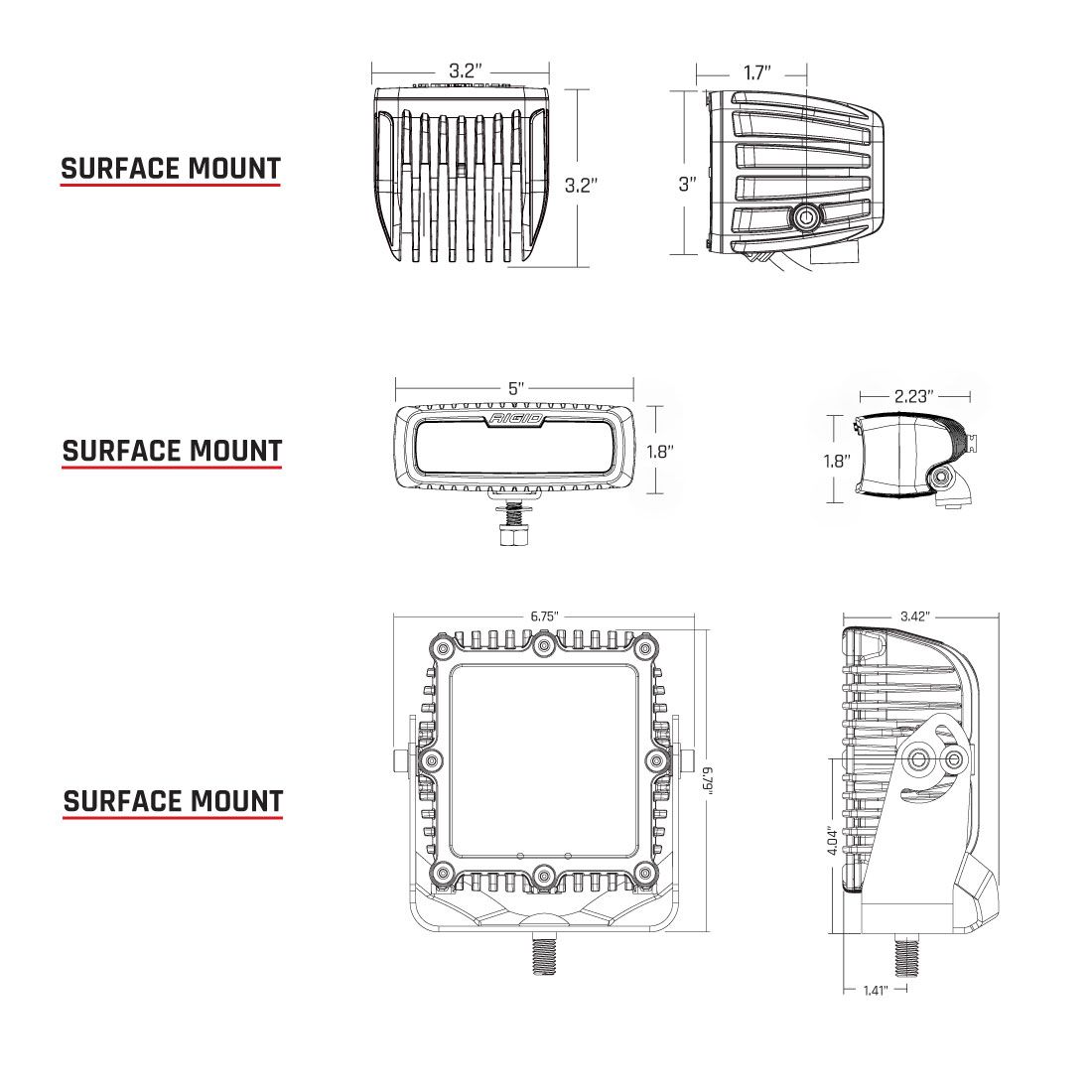 Rigid Industries Spot E-Mark Compliant SR-Q Pro