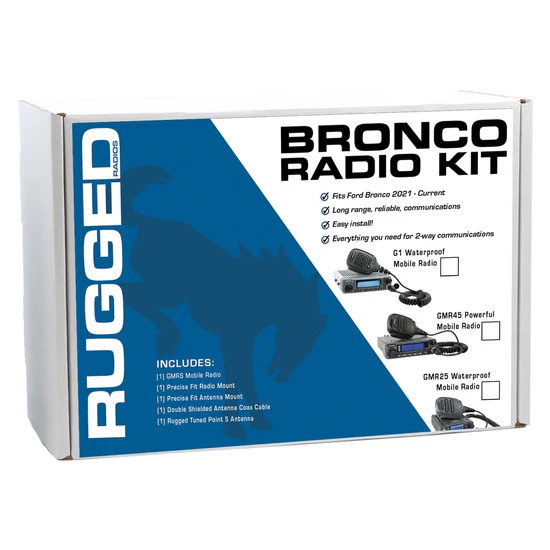 Rugged Radios Two-Way GMRS Mobile Radio Kit 2021+ Ford Bronco