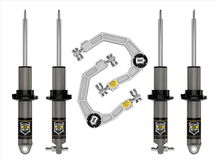 ICON 21-23 Bronco HOSS 1.0 Pkg, 1.375-3" Lift, Stage 2 Suspension System, Billet