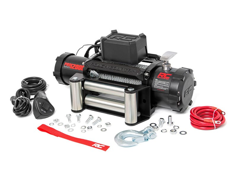 Rough Country 12000LB Pro Series Electric Winch | Steel Cable FREE SHIPPING